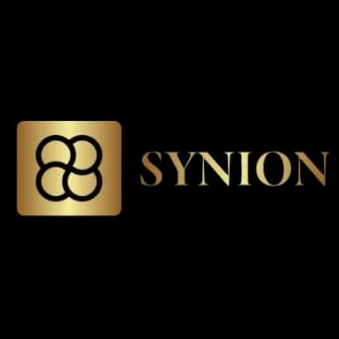 SYNION glass drinkware manufacturer logo